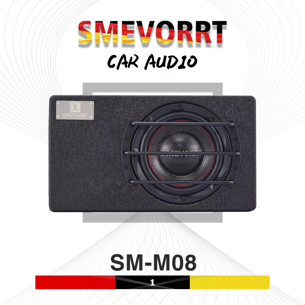 SMEVORRT思麦音响SM-M08 8寸AB类木箱车载低音炮- SMEVORRT-思麦音响